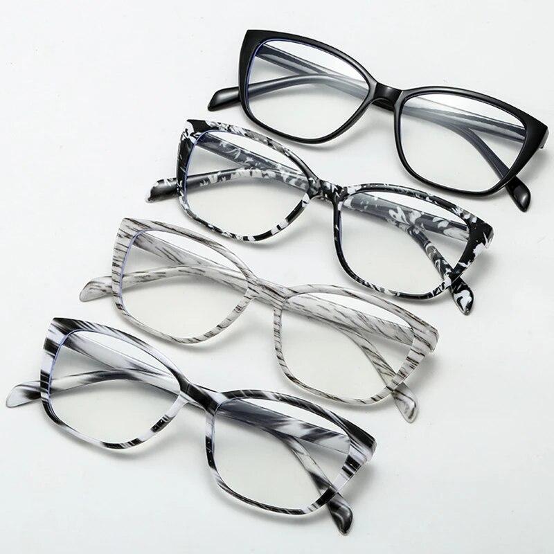 Fashion Anti-blue Light Reading Glasses Women Men Printed Eyewear Glasses HD Resin Presbyopic Glasses Diopter+1.0~+4.0