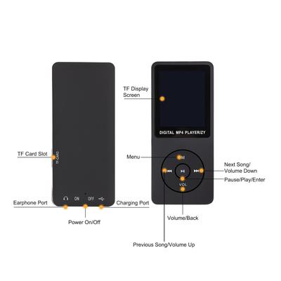 MP3 Player 64 GB Music Player 1.8 " " Screen Portable MP3 Music Player with FM Radio Voice Recorde