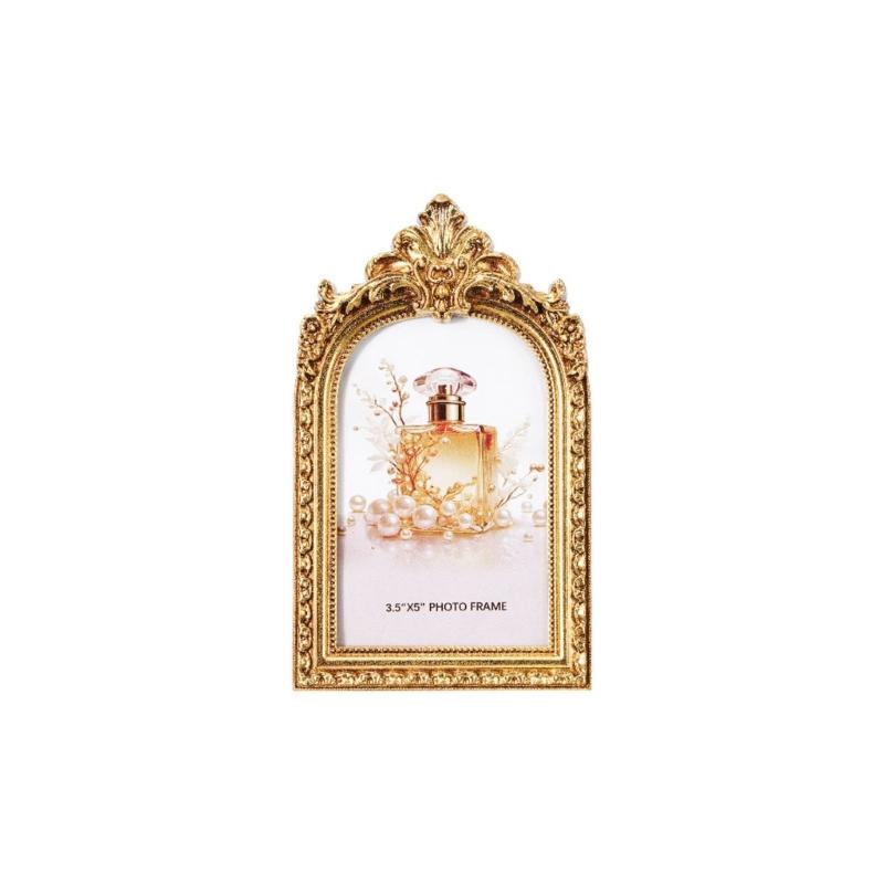 Retro Picture Frame Antique Ornate Photo Frame for Tabletop Wall Hanging Decorative Photo Frame for Home Photo Gallery
