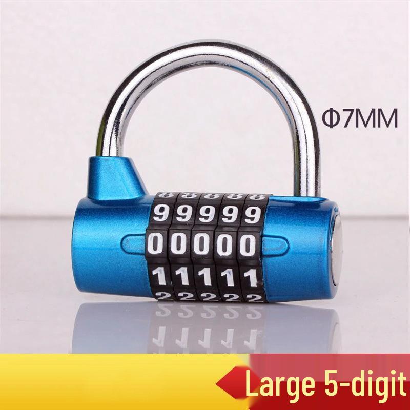 Grand cadenas à combinaison 5 chiffres pour casier de gym, boîte à outils, porte et armoire de rangement.