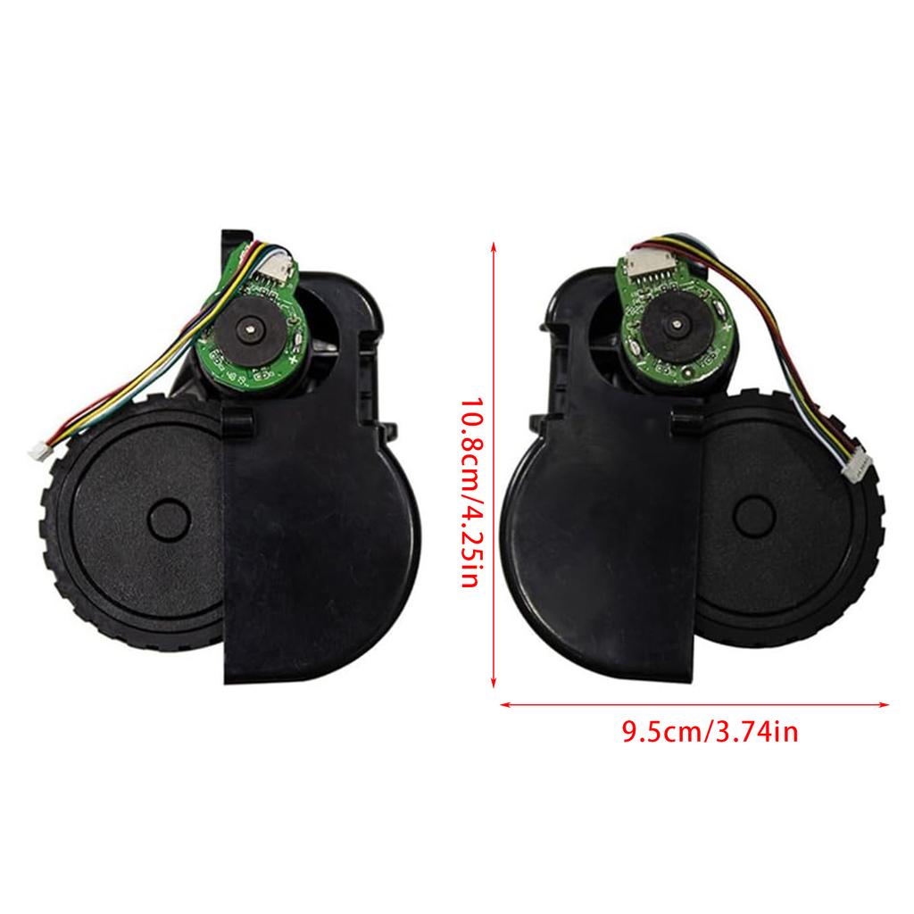 2 Pack Plastic Wheels Quiet Wheels Easy To Change Smooth Movement Wheels Plastic Texture for EXVAC660/X500Pro Models