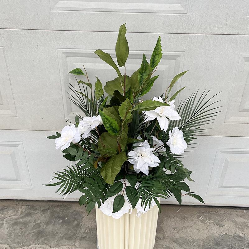 Complete Wedding & Banquet Artificial Flower Set: Ground Rows & Table Decor