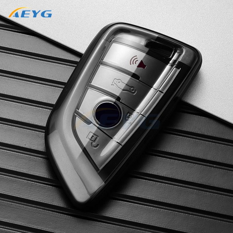 

Чехол для ключа из ТПУ для BMW F20 G20 G30 X1 X3 X4 X5 G05 X6 X7 G11 F15 F16 G01 G02 F48 Аксессуары Держатель Оболочка чёрный