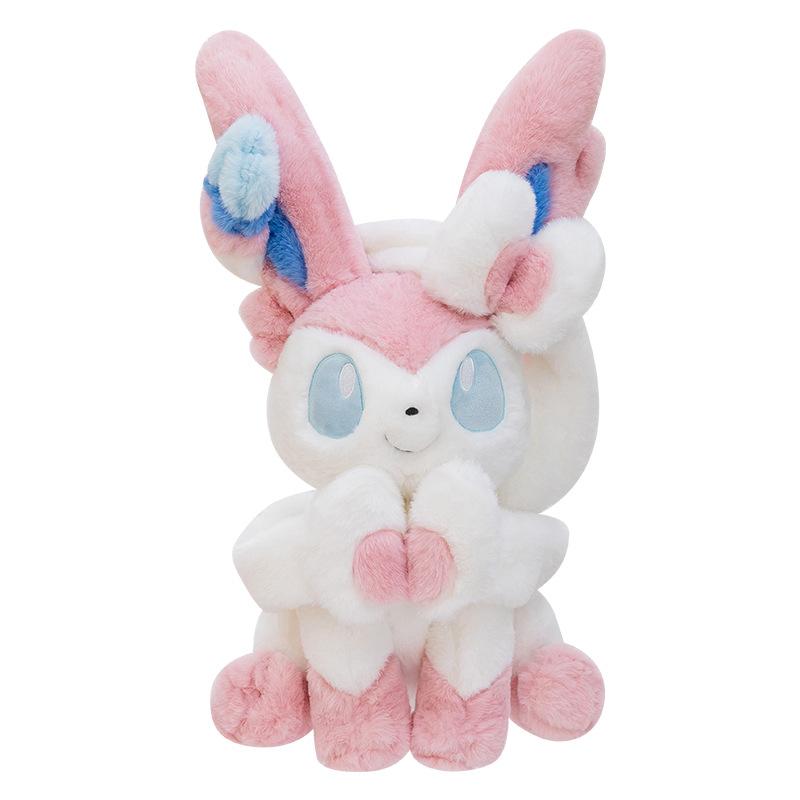 40/80cm Cartoon Large Sylveon Glaceon Plush Toys Pillow Doll Cute Ornament Stuffed Plushie Eevee Gift for Kids