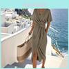 Zomer Mode Jurk Met Strik Taille Voor Vrouwen Business Casual Reis Kleding