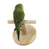 Pet Bird Parrot Wooden Stand Perch Playground Platform Cage Chew Playing Toy