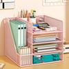 Multi-Layer Desktop File & Book Organizer for Office & Student Use