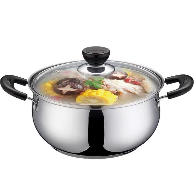SUPOR Good Helper Stainless Steel Composite Bottom Soup Pot 20cm
