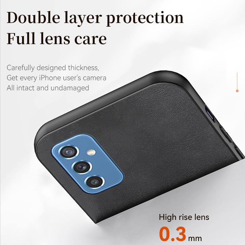 For Samsung Galaxy M52 5G Case Leather Magnetic Holder Phone Case For Sumsung M52 M 52 SM-M526BR/DS Shockproof Soft Back Cover