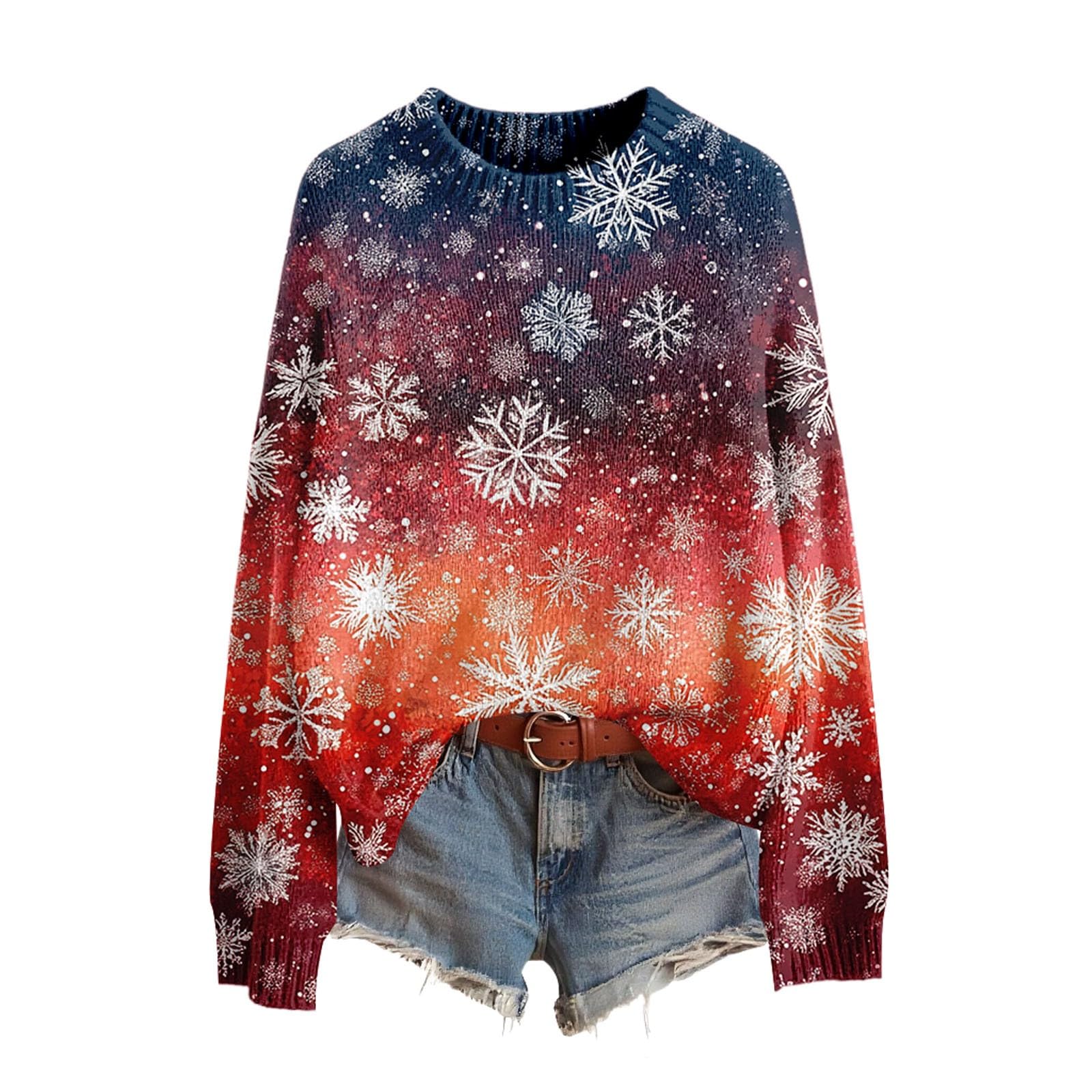 

Women s Funny Women s Christmas Sweater R-Neck Christmas Jumper Christmas Outfit Ugly Sweatshirt Christmas Costume S винный