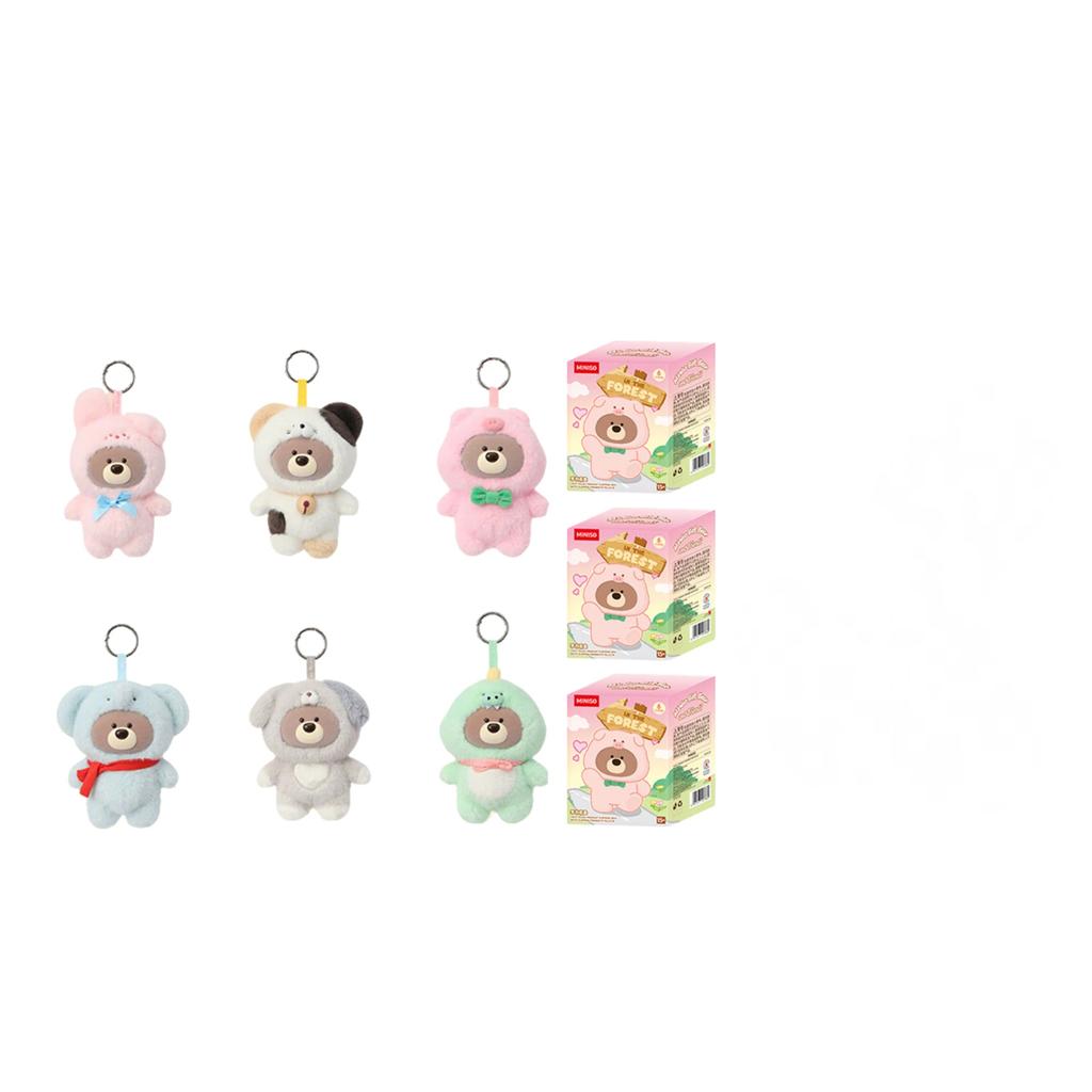 MINISO Giffort Bear Collection Animal Costume Mystery Boxes Single Mystery Box/Full Box 6 Pcs Doll