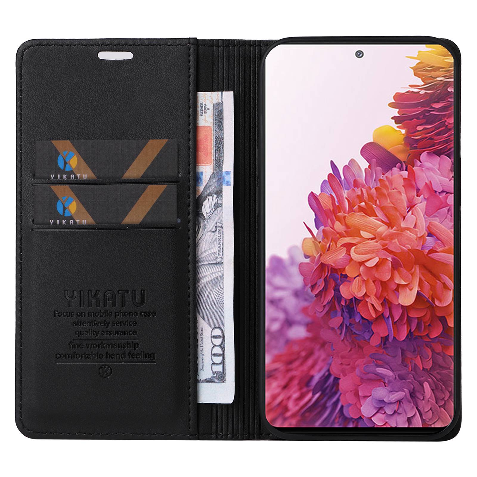 

YIKATU YK- 001 for Samsung Galaxy S20 FE/S20 FE 5G/S20 FE 2022/S20 Lite PU Leather Anti-scratch Case Phone Wallet Stand Cover Light Purple