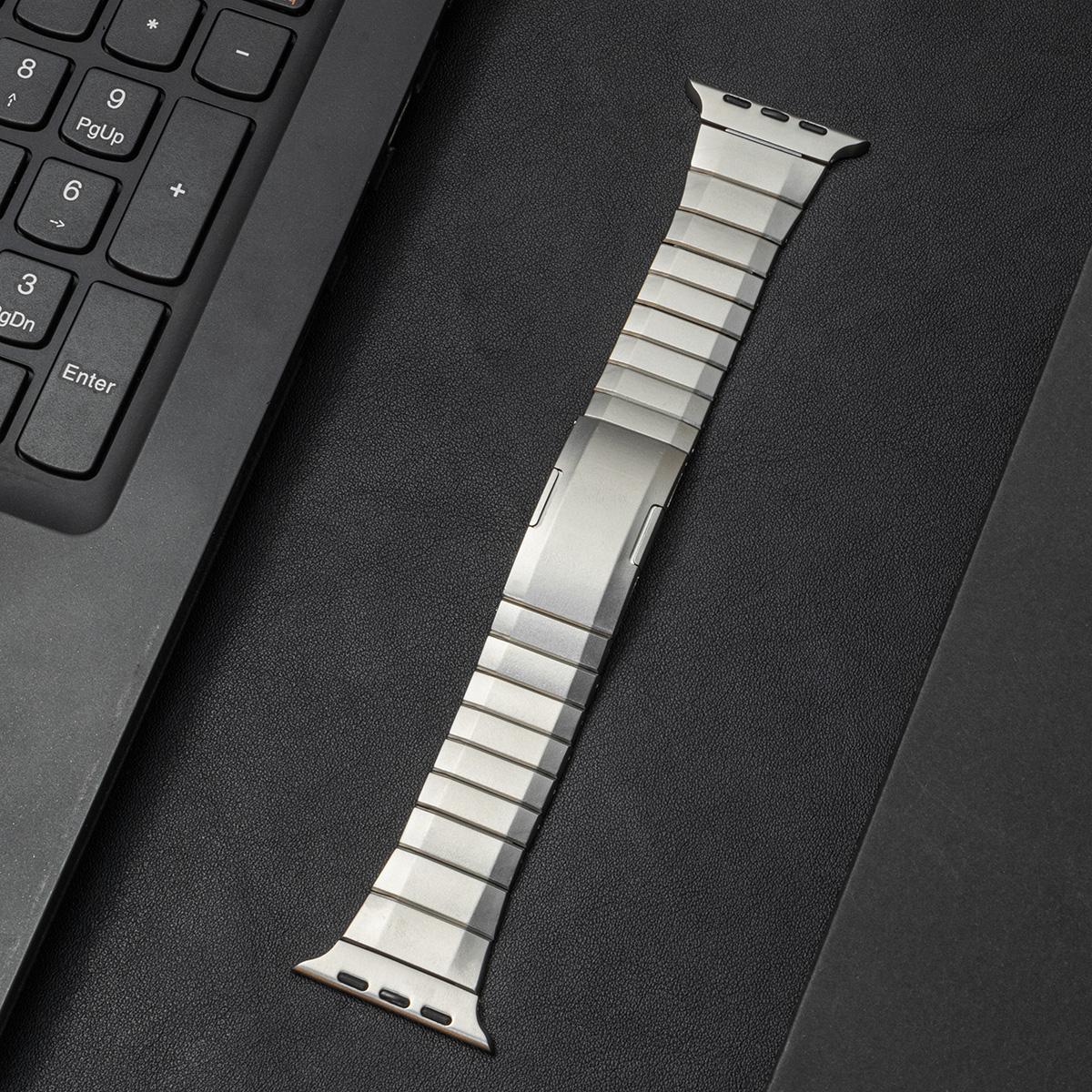 

Band for Apple Watch Ultra 2 49MM Series 10 46 42 Stainless steel Link bracelet strap Fold depolyment buckle for iWatch 9876 SE S10-42mm 38 40 41mm&For Apple Watch