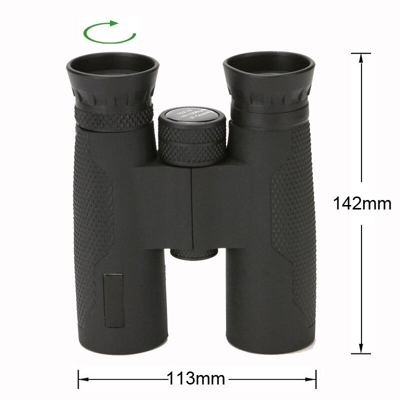 Black HD 10x32 BAK4 Optical Portable Binocular Zoom Monocular Waterproof Powerful Telescope for Camping Hiking Hunting Outdoor
