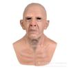 Latex Old Man Woman Mask Halloween Costume Funny Party Prop