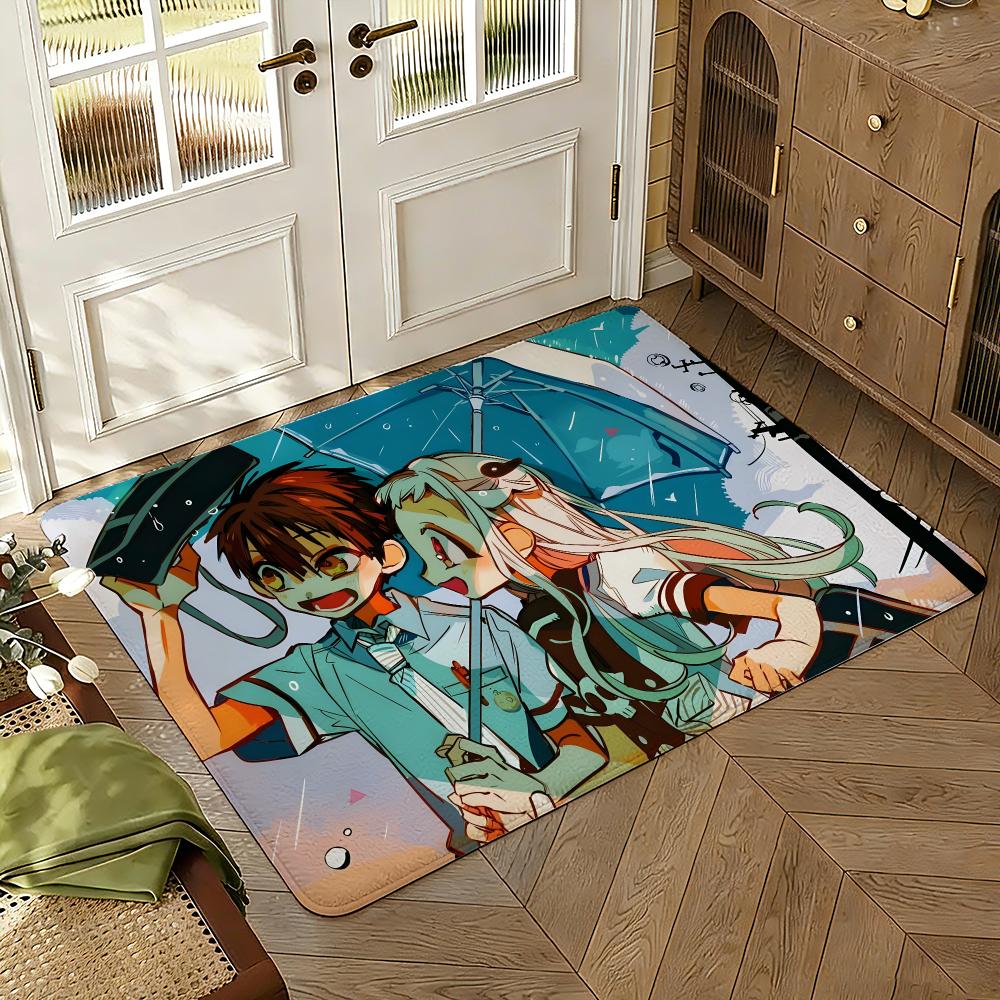 Toilet-Bound Hanako-kun Season 2 Thickened Absorbent Non-Slip Floor Mat Bedroom Living Room Door Mat Flannel Rug