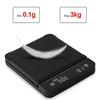 Waterproof Electronic Scale Portable Electric Coffee Scale Digital Espresso Scale Kitchen Scale for Coffee Beans Powder