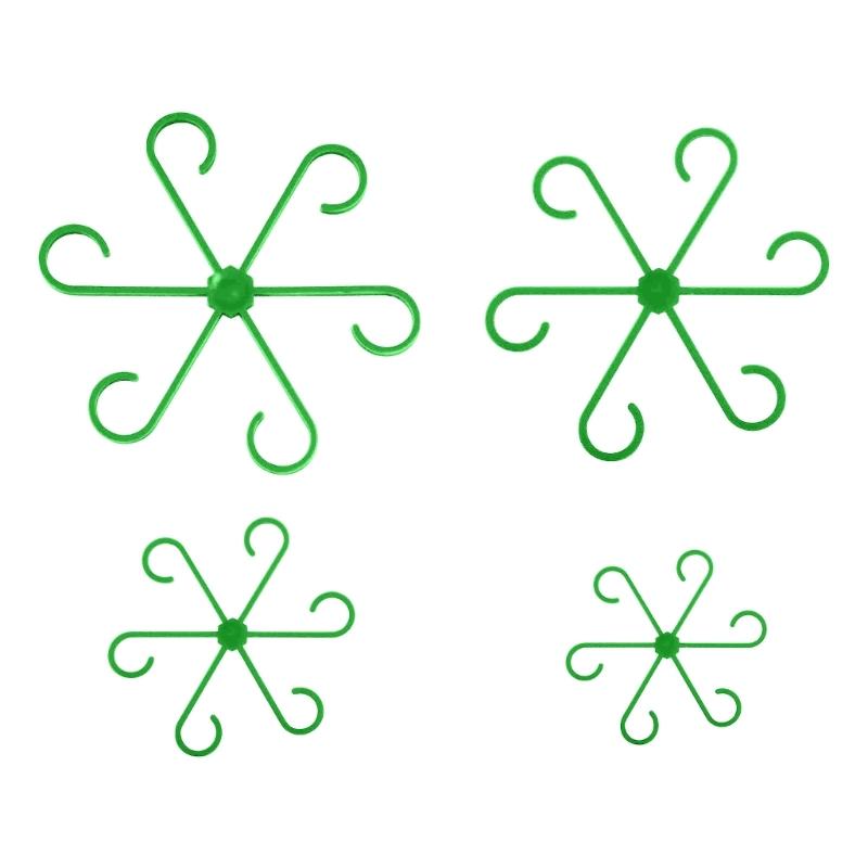 

4pcs Plant Holder Clip For Supporting Indoor Plant Stable Reusable Holder For Monstera Flower Hydrangea Upright Growth зелёный