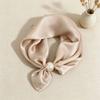 Print Scarf Silk Pearl Buckle Chain Female Lazy Thin Magnetic Collarbone Pendant Wraps Handkerchief Designer Woman Neck Scarf