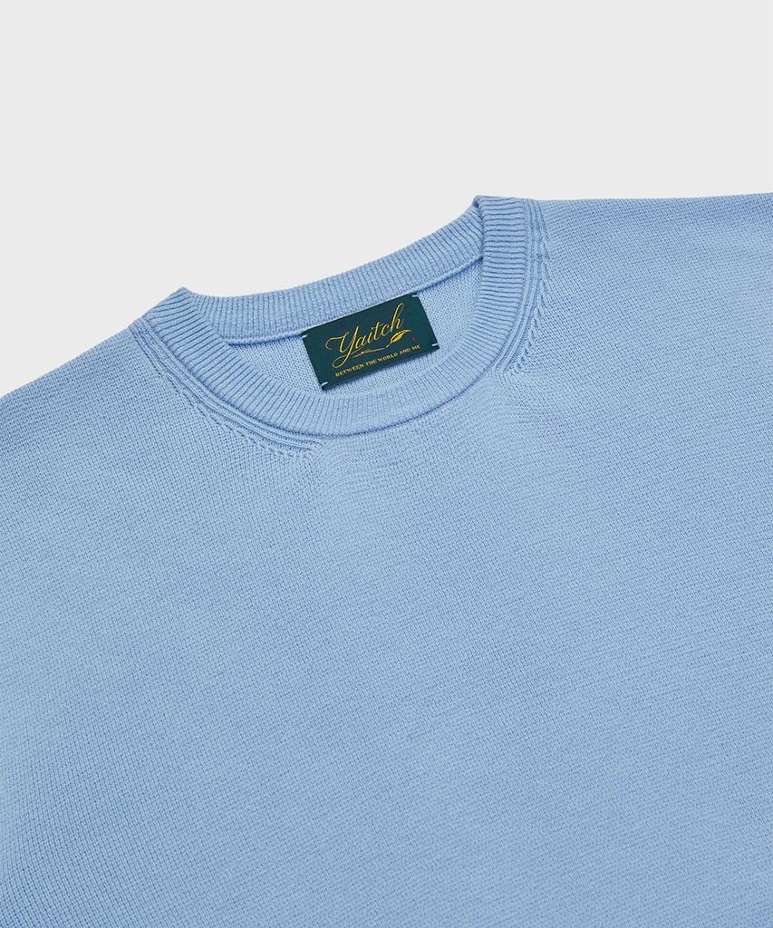 Yaichi Essential Crewneck Knit - Sky Blue