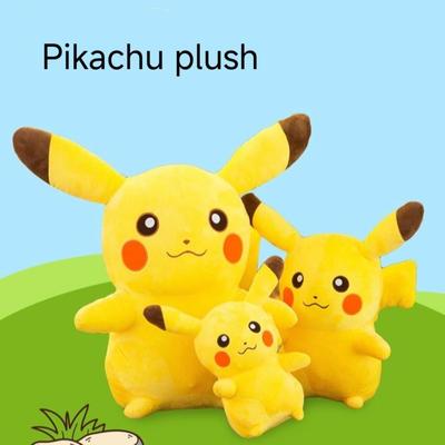 Peluche Kawaii Pikachu Grande Taille Oreiller Snorlax Doux Peluche Animal de Dessin Animé pour Cadeau d'Enfants