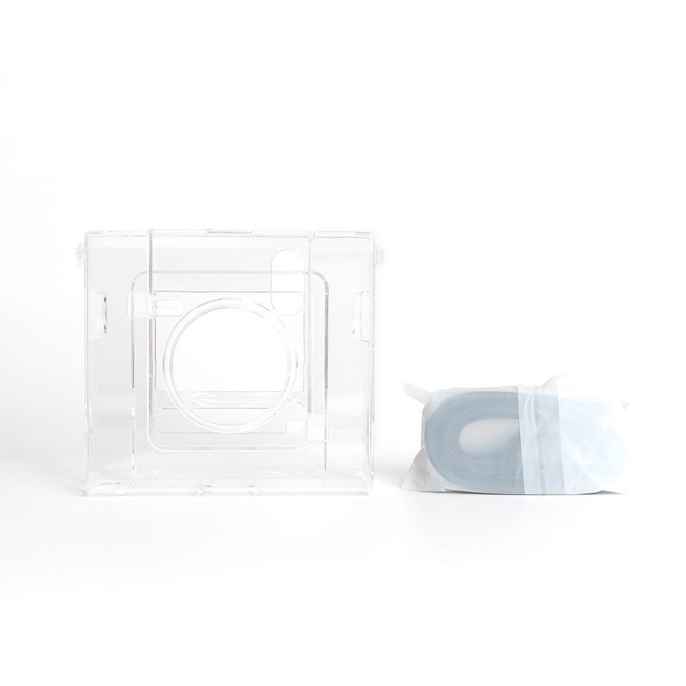 

[Film Lab] Instax Wide EVO Transparent Case Camera Protective Case with Strap CAA85 чистий