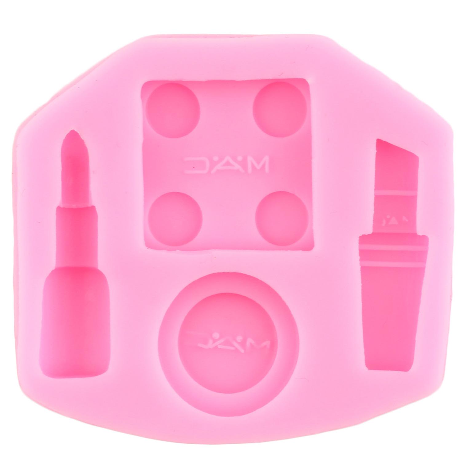 

Инструменты для макияжа Помада Лак для ногтей Тени для век Силиконовая форма DIY Выпечка Шоколадные конфеты Формы для кексов Помадка Инструменты для украшения торта чёрный