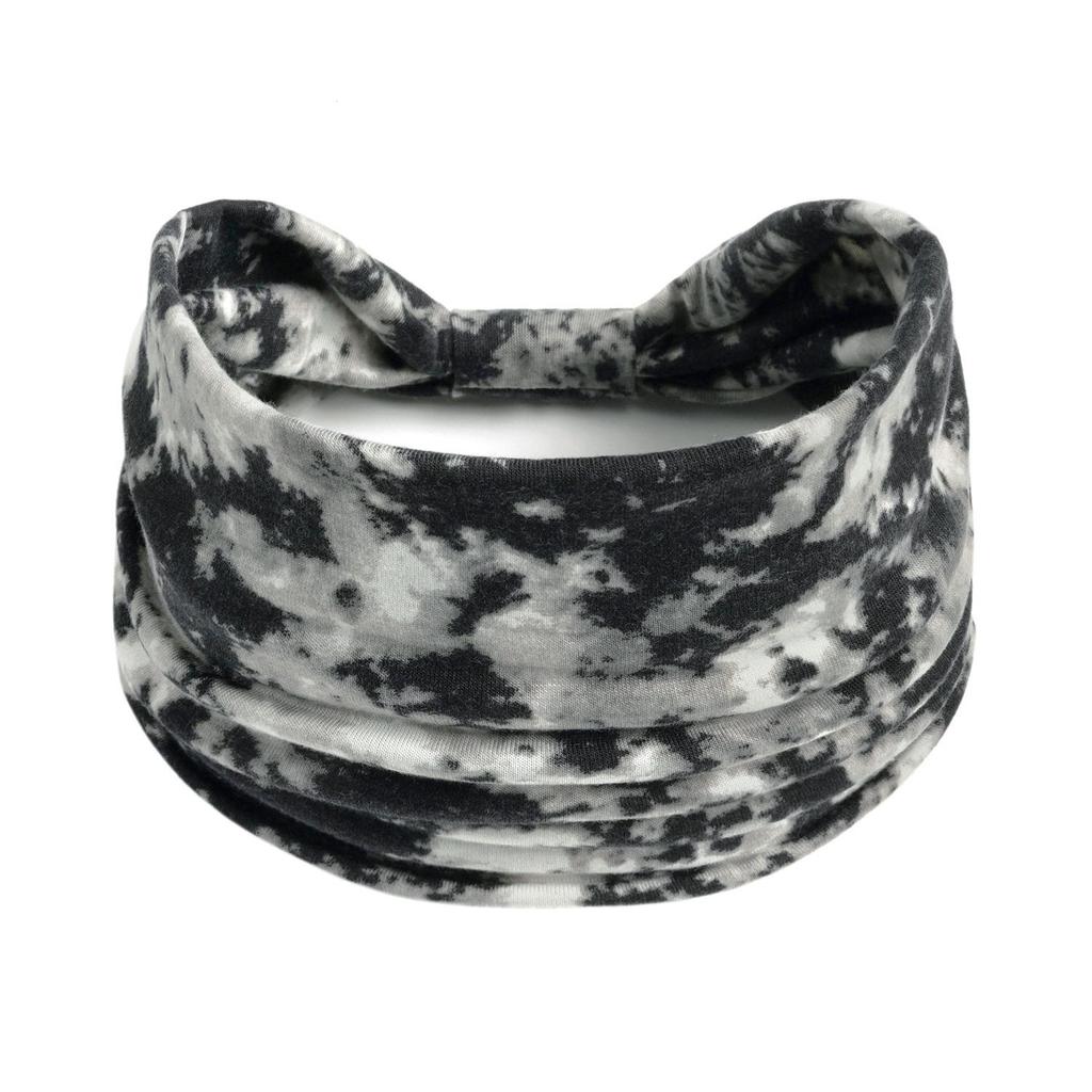 Bohemian Retro Print Yoga Headband: Wide African-Inspired Headscarf for Women