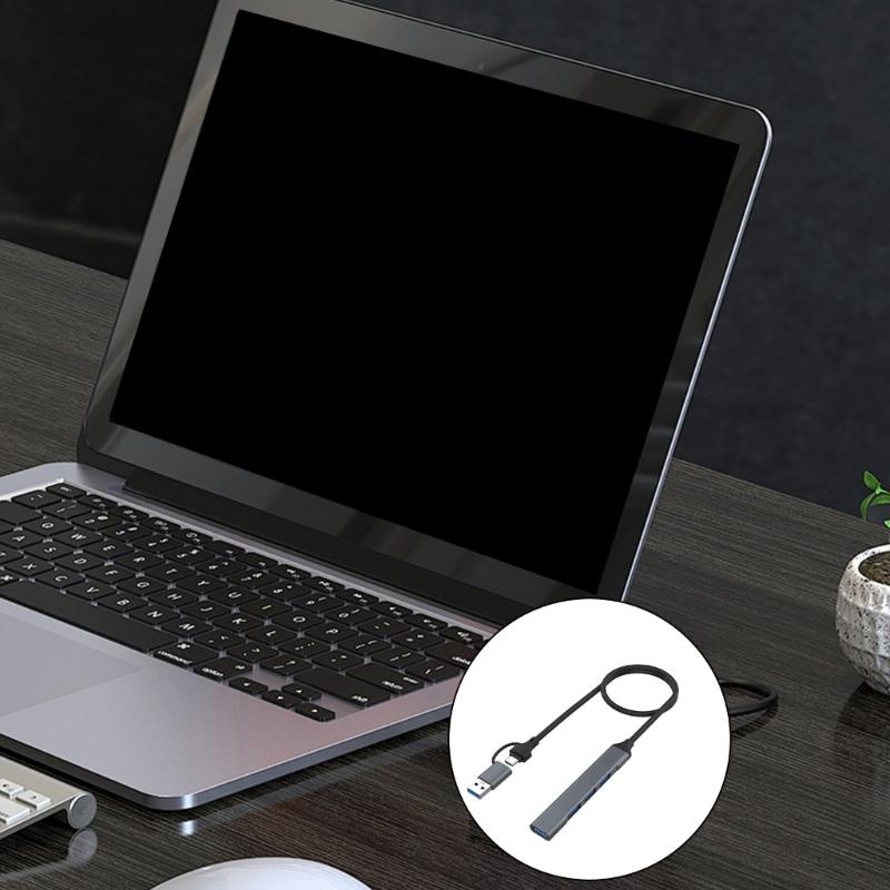 USB 4/7 In 1 USB C USB C To USB2.0+USB3.0 Adapter USB Extender Docking Station for PC Keyboards Accessories