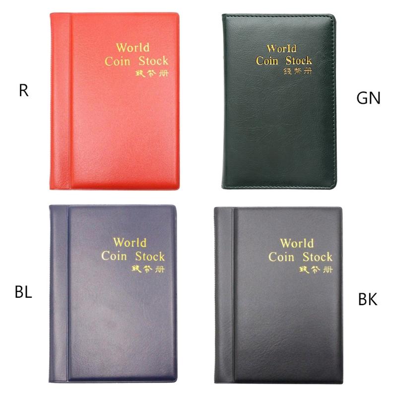 E1PC 60 Pockets Holder Album Money Storage Book Coin Collection Album