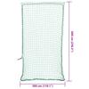 VidaXL Trailer Net with Elastic Cord Green 6x3 M PP, Cargo Net, Loading Net for Trailer, 4012246