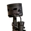 3D Printed Coffee Drinking Desk Sculpture Hanging Skull Ornament Matte Black Edge Design for Office Desks Coffee Corners Stress Relief Gift Decor