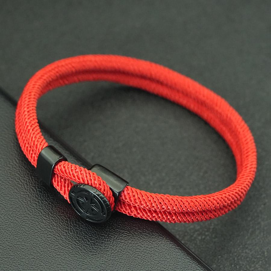 Classic Double Layer Milan Rope Bracelet Men Handweaven Black Clasp Wrap Chain Wristband Homme Outdoor Riding Casual Accessories