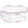 VidaXL Repose-pieds de Jardin avec Coussins 2 pcs, Tables Basses, Tabourets de Patio Balcon Terrasse Arrière-cour Extérieur, 838101