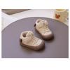 Baby Boys' Fleece-Lined Winter Shoes, Children's Warm Soft-Sole Anti-Slip Infant Footwear, Lightly Insulated Boys' Walking Shoes.