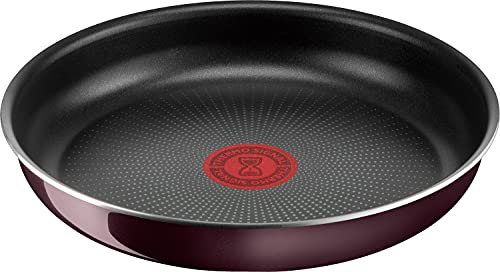 Сковорода Tefal Ingenio Neo Vintage Bordeaux Intense, 22 см, Съемная ручка, Только для газовой плиты, Без ПФОА и других вредных веществ, Долговечная