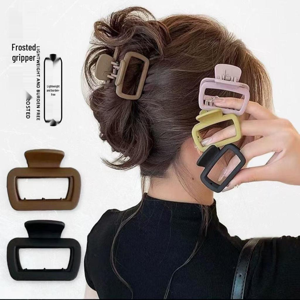 Small 2025 Shark Hair Clip for Thin Hair - Square Claw Updo Accessory