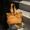 New Casual Simple Large-capacity Tote Bag New Canvas Bag Solid Color Student Fashion Messenger Dumpling Bag