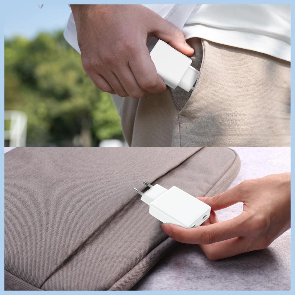 4smarts PDPlug Slim Dual 65W GaN 2xUSB-C Wall Charger White