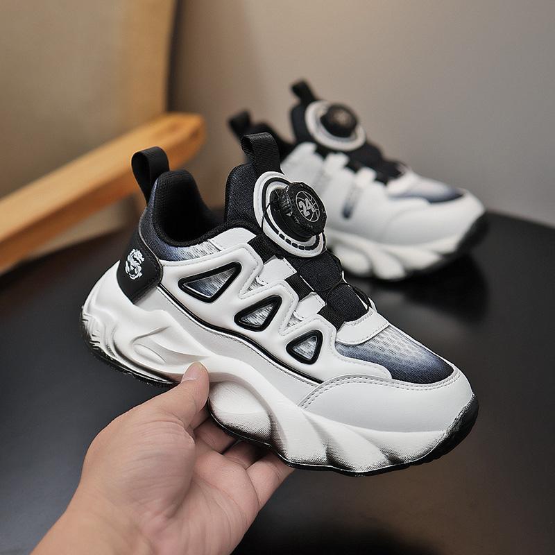 30-41 Children's Plus Size Convenient Fashionable Trendy Thick Soled Casual Sports Shoes Boys' Running Shoes Dad Shoes