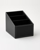 PU Leather Remote Control Holder Desktop Organizer Storage Box For TV Guide Mail Phone Office Sorting Lattice Cosmetic Pens Rack
