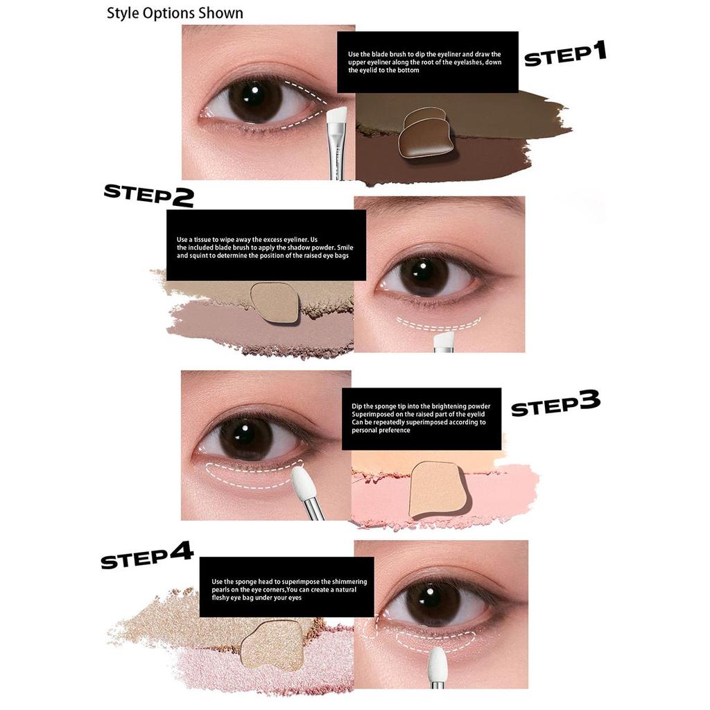 LITTLE ONDINE LumeCraft Eye Sculpt Quad 02 Whisper Blushpink 4.5g/0.16oz