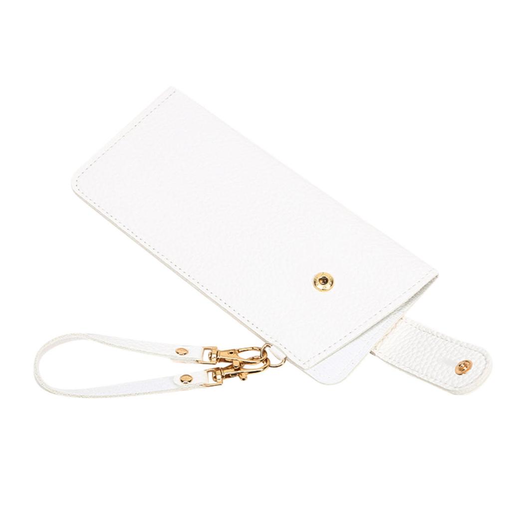 Unisex Fashion Soft PU Leather Eyeglasses Holder Bag Traveling Sunglasses Hanging Bag Stylish Eyewear Organizer Portable Luggage Accessories