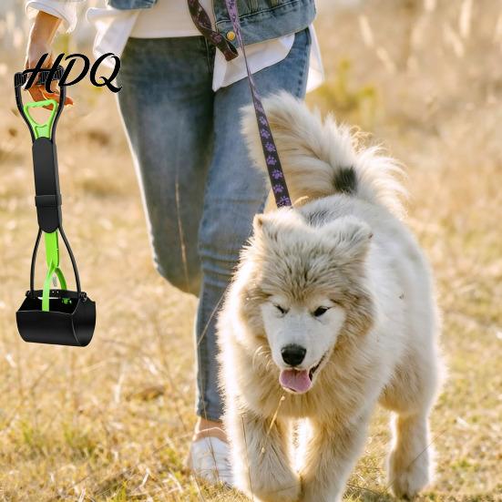 Grass And Gravel Poop Collector Dog Pooper Scooper Portable Pet Waste Cleanup Tool with 20 Bags Heavy Duty Picker Carry Case Foldable Scooper