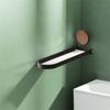 Stainless Steel Bathroom Towel Rack Rustproof Space Saving No Drilling Towel Rack No Drilling Wall Mounted