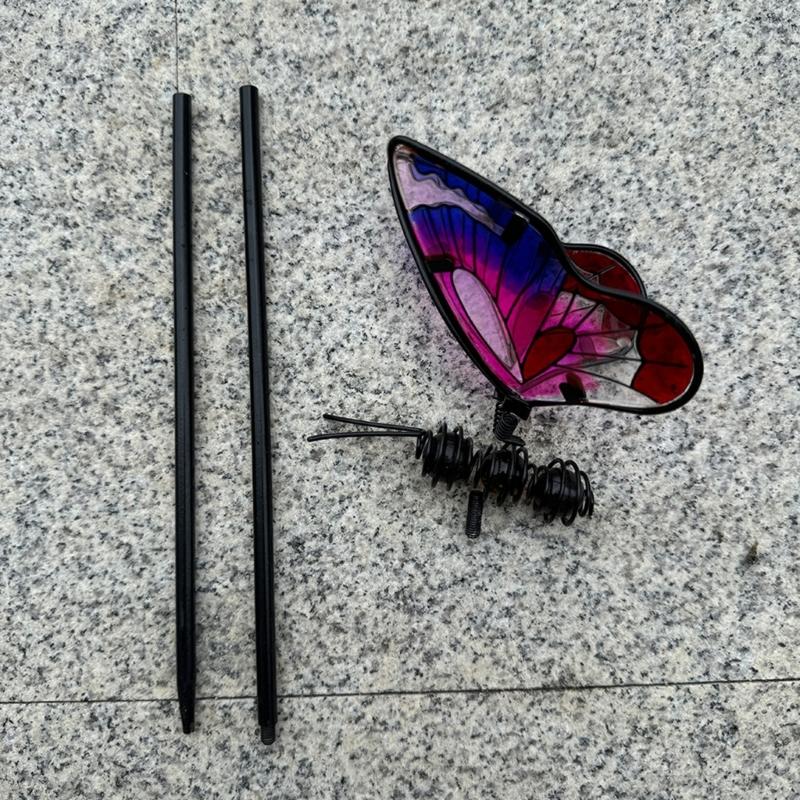 Colorful Butterflies Garden Decors Stakes Waterproof 3D Garden Ornaments Outdoor Decorations for Patio Lawn Decorations