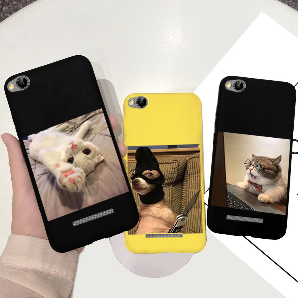 Phone Case For Xiaomi Redmi 4A 5A 6A 7A Case Lovely Cartoon Silicone Cover Candy Color Soft Funda For Redmi 4a 5 a 6a 7a Coque