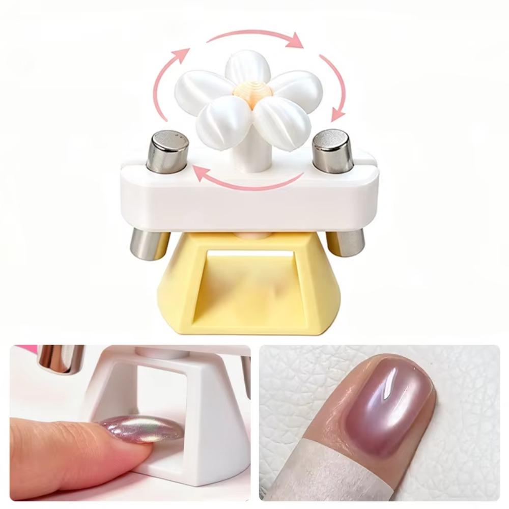 Automatic Cat Eye Nail Magnet Flower Magnetic Nail Art Tool Manicure Applicator Home Use