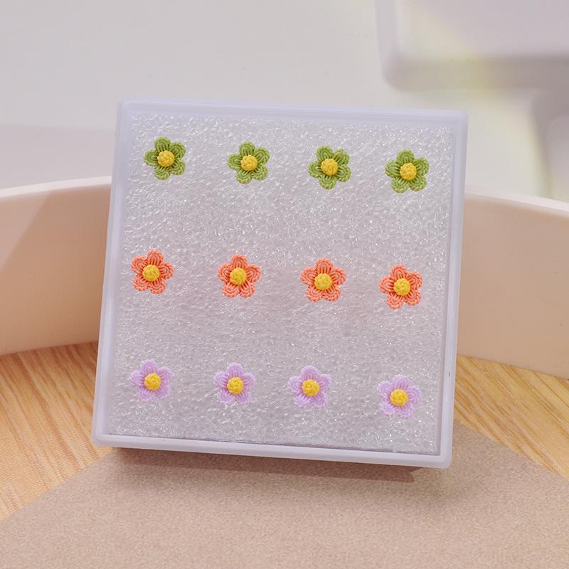 

2024 Exquisite Camellia Cherry Blossom Resin Stud Earrings