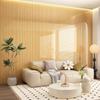 3D Self-Adhesive Wood Grain Wall Panel: Waterproof, Moisture-Proof Lattice Wallpaper for Living Room Decor